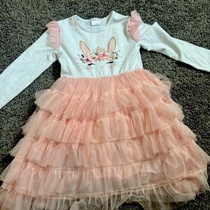 Girls tulle bunny dress